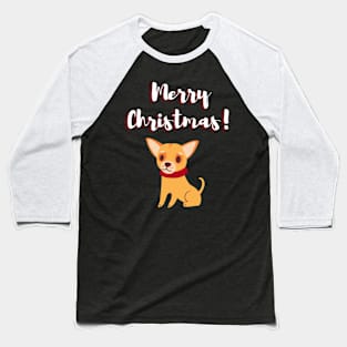 Merry Christmas with Dog Baseball T-Shirt